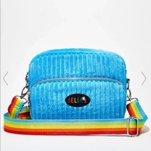 Delias Blossom Bright Blue Crossbody Purse